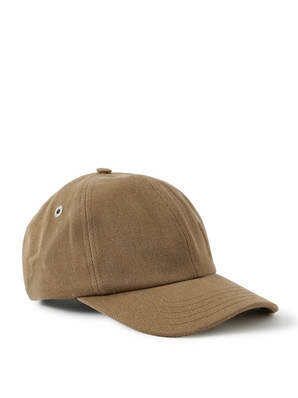 Photo: AMI PARIS - Logo-Embroidered Cotton-Twill Baseball Cap