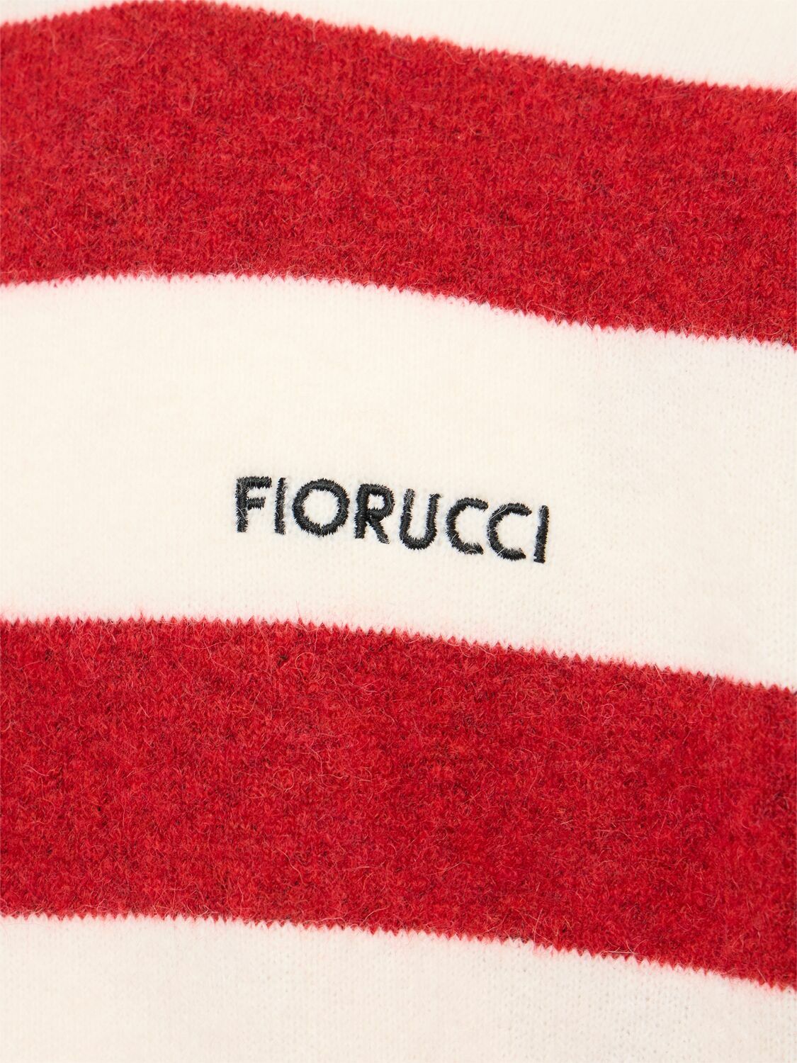 FIORUCCI Striped Crewneck Alpaca Blend Sweater