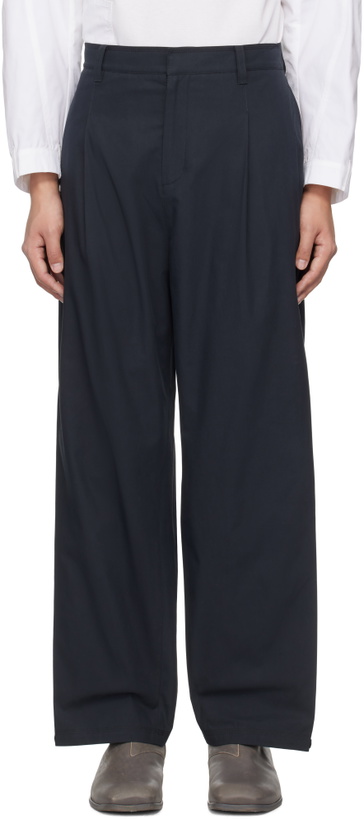 Photo: lesugiatelier Navy Work Trousers