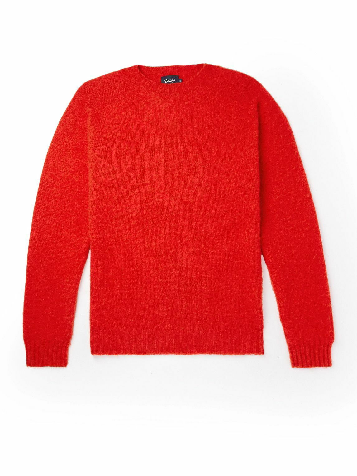 Drake's - Brushed Wool Sweater - Red Drake's
