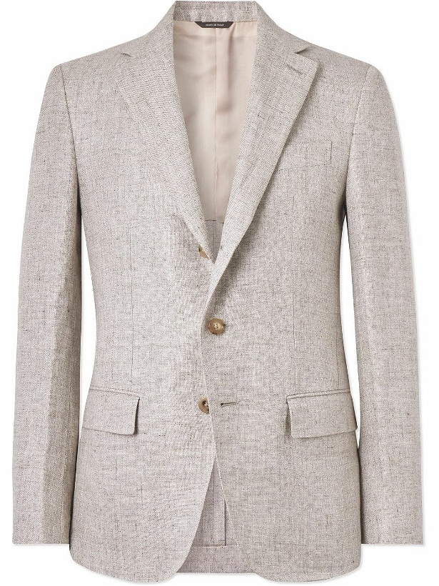 Photo: Loro Piana - Torino Slub Linen Suit Jacket - Gray