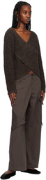 Deiji Studios Brown Crossover Sweater