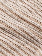 TOD'S - Ribbed Cotton Sweater - Neutrals