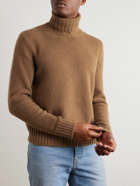 TOM FORD - Slim-Fit Cashmere-Blend Rollneck Sweater - Brown