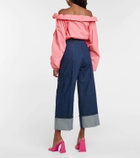 Patou Mid-rise wide-leg jeans