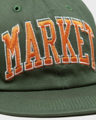 Market Offset Arc 6 Panel Hat Green/Orange - Mens - Caps