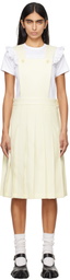 Comme des Garçons Girl Off-White Jersey Pinafore Midi Dress