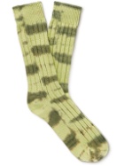 Stussy - Ribbed Tie-Dyed Cotton-Blend Socks