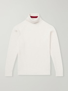 Canali - Ribbed Cashmere Rollneck Sweater - Neutrals
