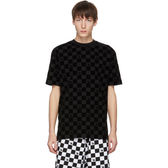 Photo: McQ Alexander McQueen Black Checkered T-Shirt