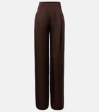 Max Mara Elegante satin wide-leg pants