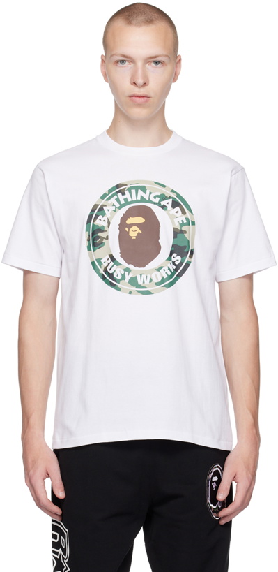 Photo: BAPE White Busy Works T-Shirt