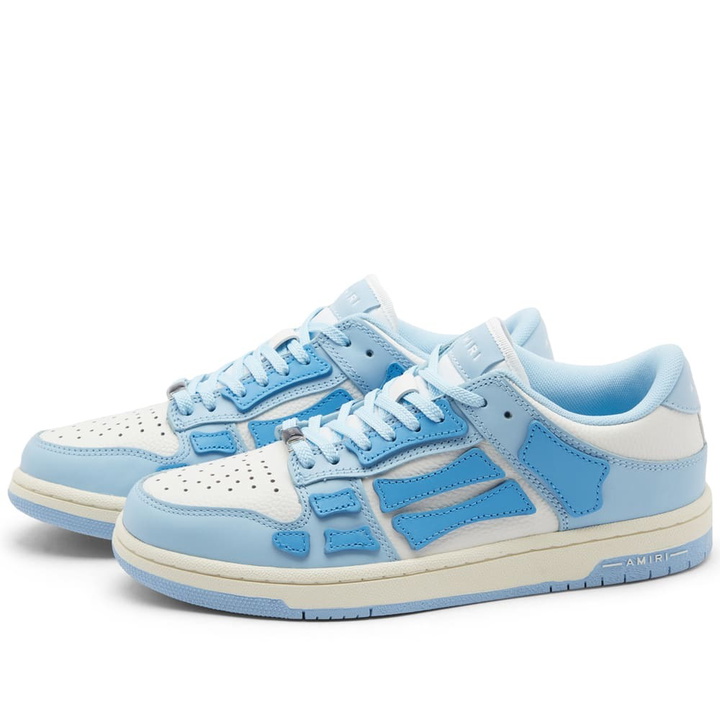 Photo: AMIRI Women's Skeleton Lo Sneakers in Blue