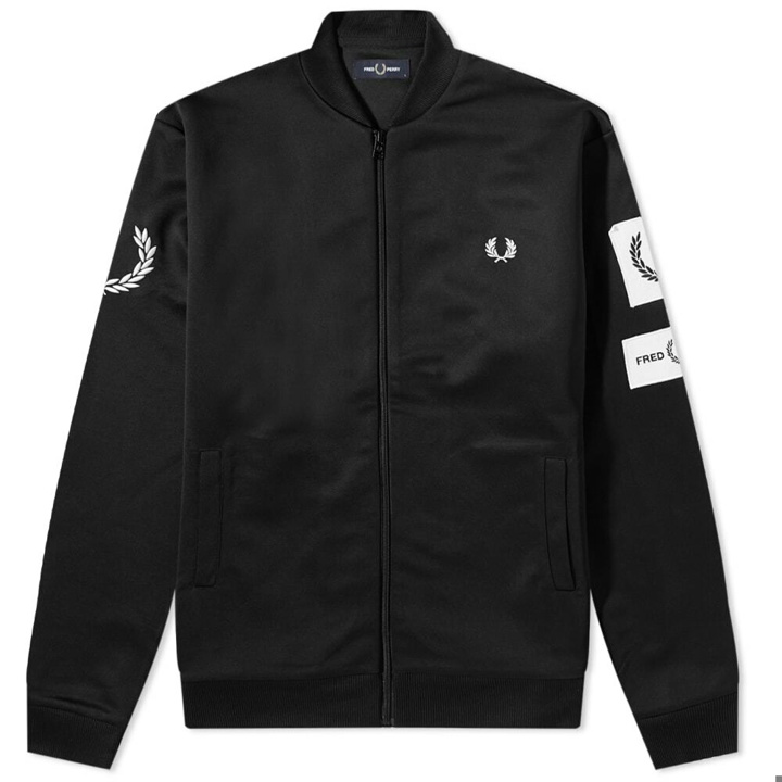 Photo: Fred Perry Authentic Men's Badged Track Jacket in Black