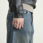 TwoJeys Men's Squared Wild Horse Ring in Sterling Silver