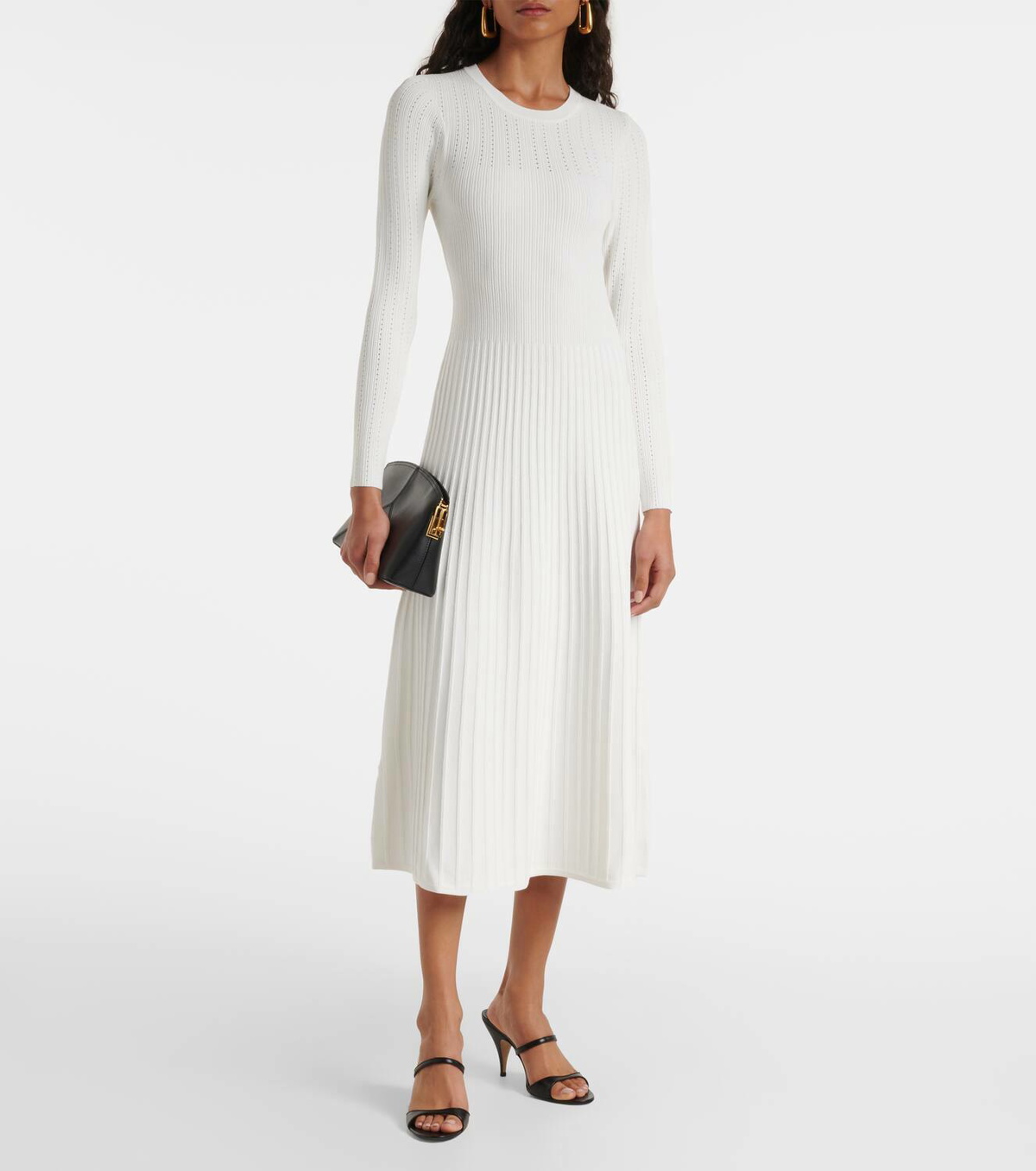 french connection knitted dress Imelda Star Jacquard Knit Dress Evening Blue Multi