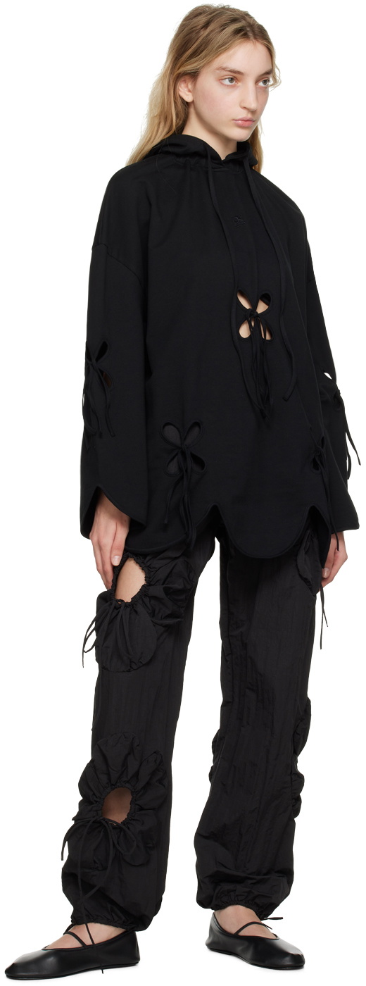 J.Kim Black Flower Trousers