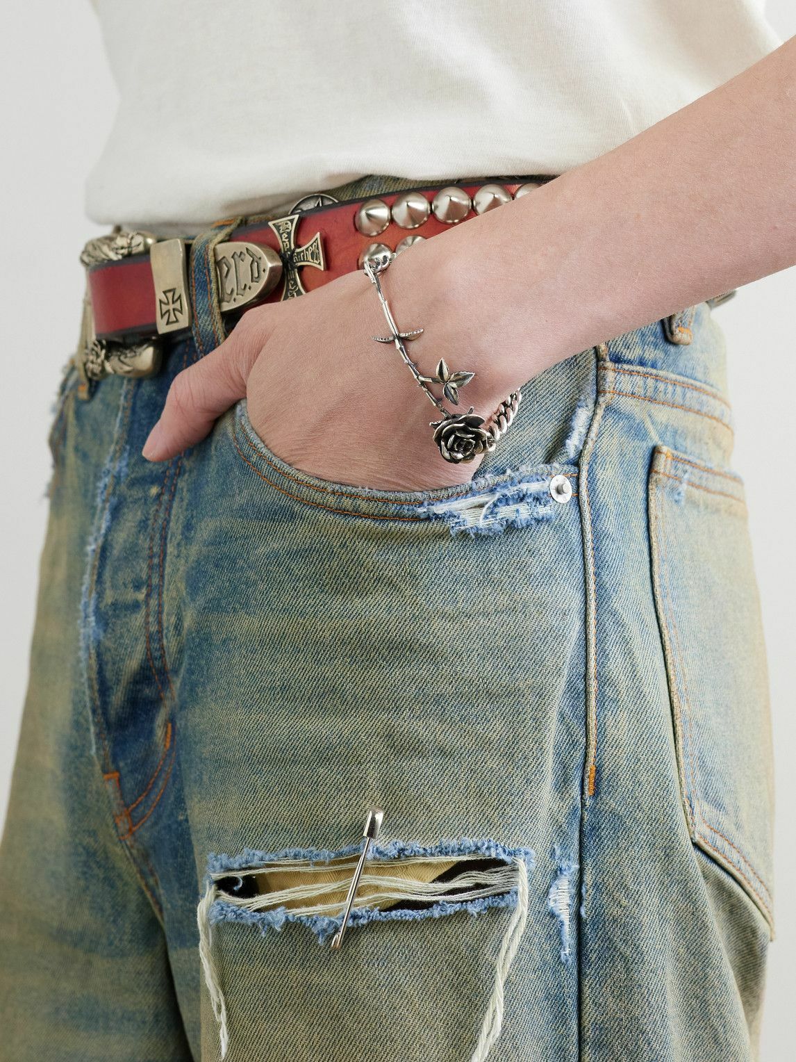 アクセサリー Enfants Riches Deprimes Silver Serpent Enfants Riches Déprimés Silver Serpent Bracelet Enfants