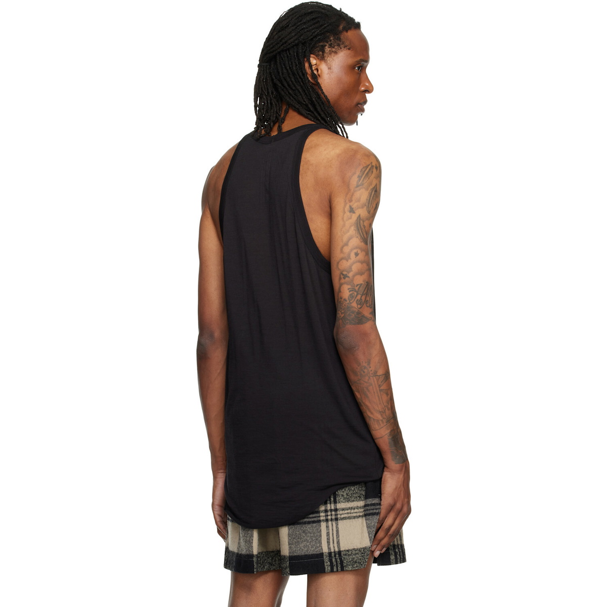 Rick Owens Black Tower Pony Tank Top