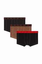 Diesel Three-pack of trunks with graphic motif - Trunks Mens in Multicolor