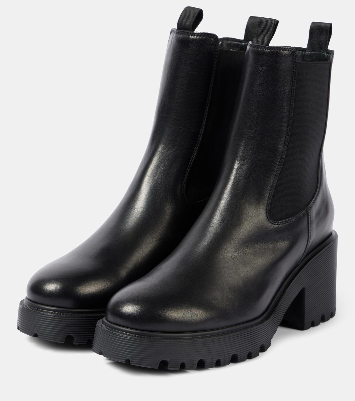 Hogan Leather Chelsea boots