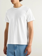 A.P.C. - Logo-Embroidered Organic Cotton-Jersey T-Shirt - White