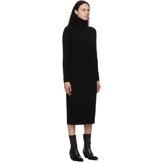 Haider Ackermann Black Wool and Cashmere Invidia Dress