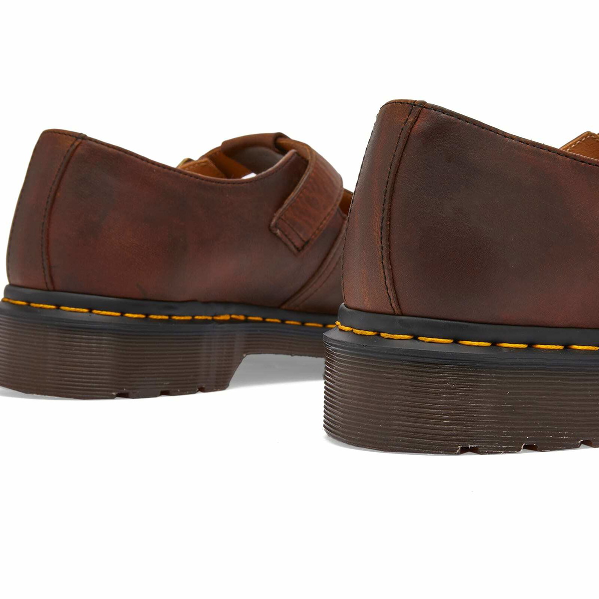 Dr. Martens Men's T-Bar Shoe Regency Calf Sneakers in Whiskey