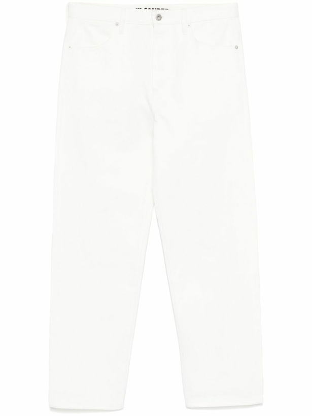 Photo: Jil Sander White Cotton Loose-Fit Jeans