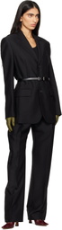WARDROBE.NYC Black Light Mid Rise Trousers