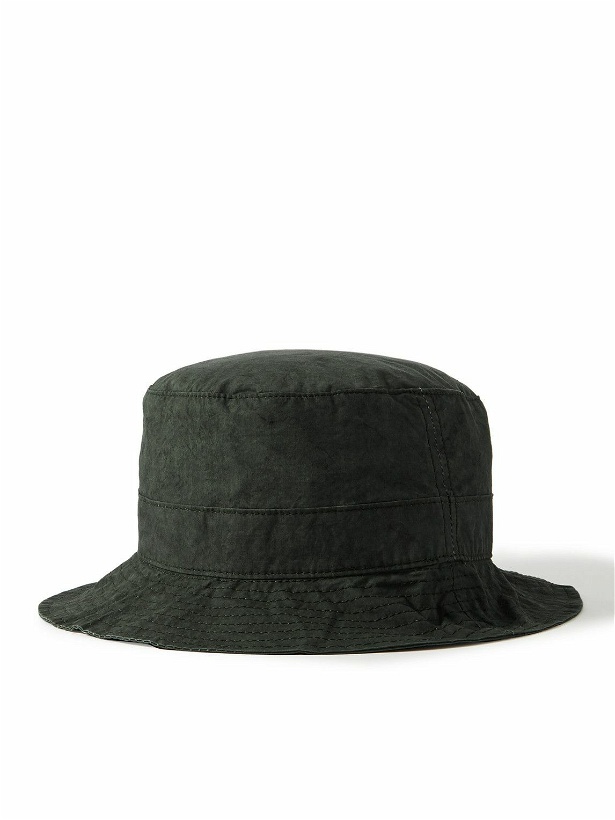 Photo: James Perse - Parachute Pigment-Dyed Cotton-Poplin Bucket Hat - Green