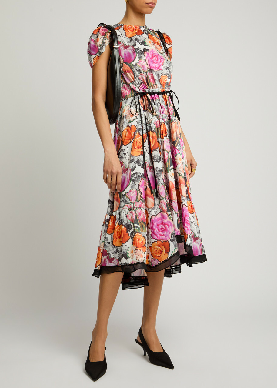 3.1 Phillip Lim Floral-print Midi Dress Multicoloured