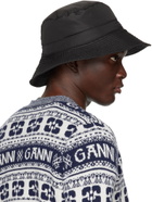GANNI Black Tech Bucket Hat