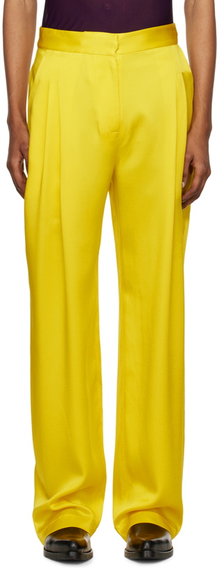 Photo: ARTURO OBEGERO SSENSE Exclusive Yellow Trousers