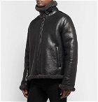 Acne Studios - Shearling-Trimmed Leather Jacket - Black