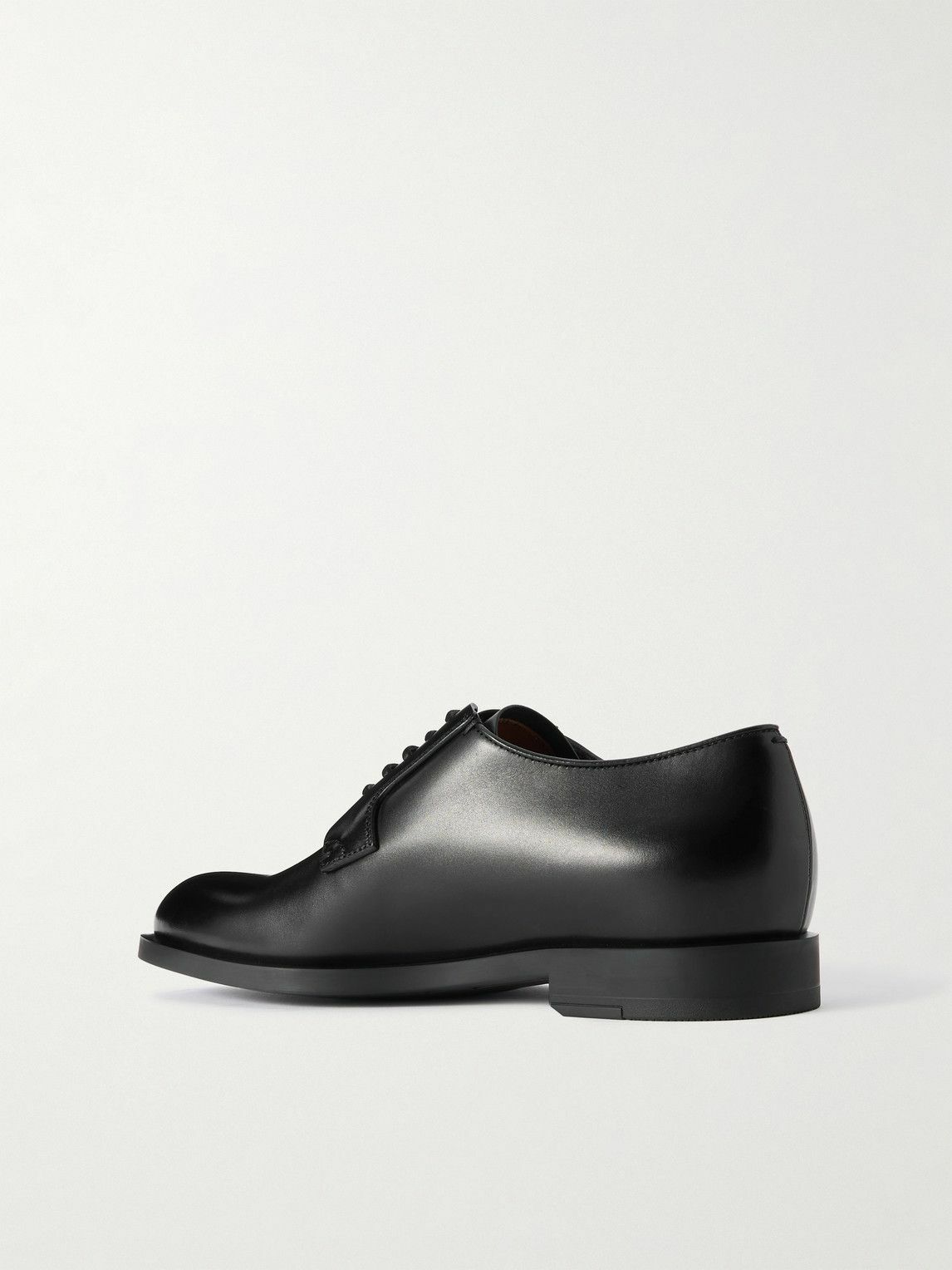 Zegna - Leather Derby Shoes - Black