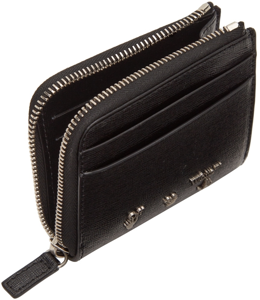 Off-White Black 3D Diag Zip-Around Wallet Off-White 