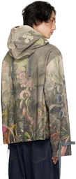 Dries Van Noten Gray Floral Jacket