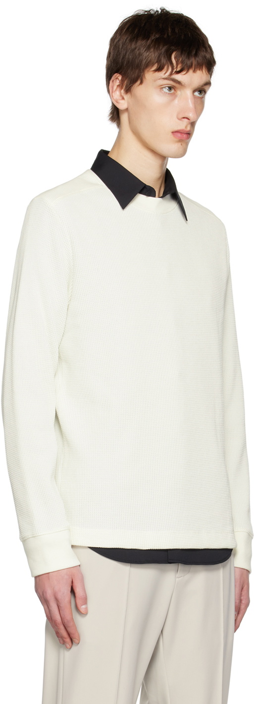 Theory Off-White Mattis Long Sleeve T-Shirt