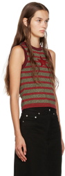 Marc Jacobs Heaven Red Stripey Star Tank Top