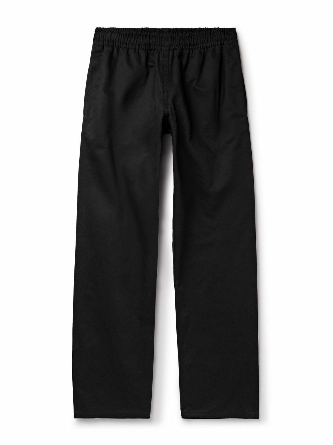 Marni - Straight-Leg Logo-Embroidered Woven Trousers - Black
