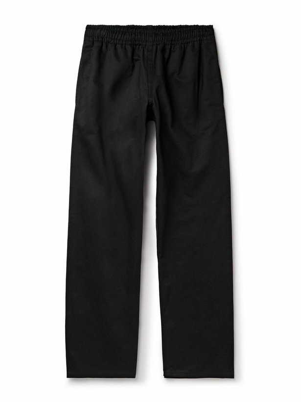 Photo: Marni - Straight-Leg Cotton-Gabardine Trousers - Black