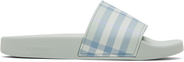 Photo: Burberry Green Check Slides