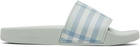 Burberry Green Check Slides
