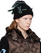 Chopova Lowena Black Bow Beanie