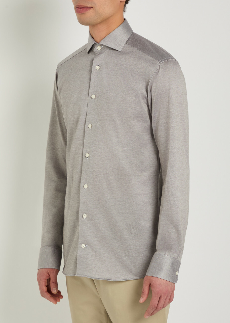 Eton Cotton Shirt Brown
