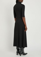 Vince Jersey Close-knit Dress Black