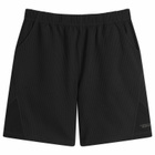 Purple Mountain Observatory Men's Waffle Shorts in Black