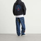 Patta Men's Embroidered Fire Panther Hoodie in Black