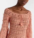 Anna Kosturova Bella crochet cotton minidress